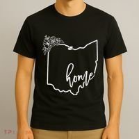 Ohio Home State I Love Ohio O.H.I.O State Map T-Shirt thumb 3