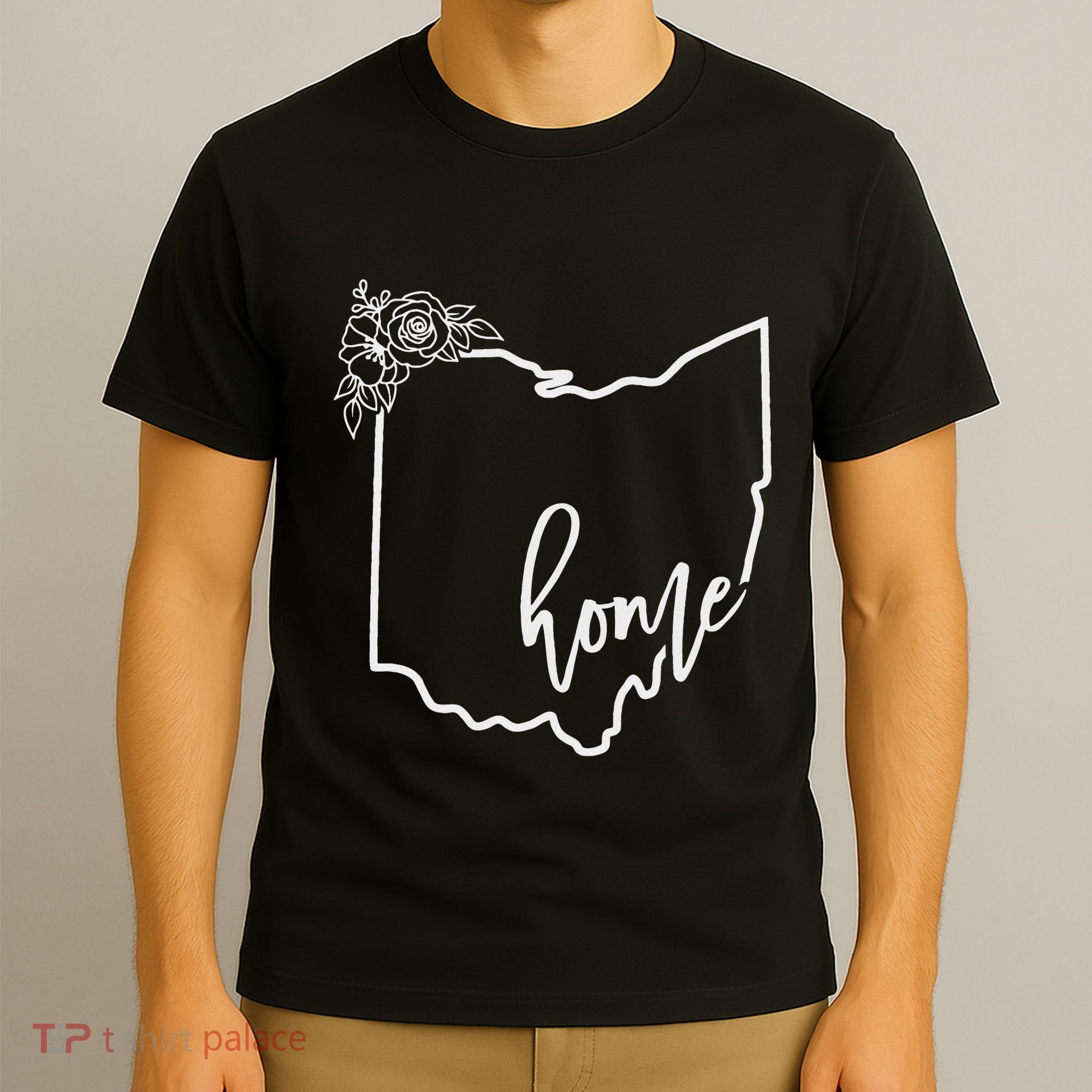 Ohio Home State I Love Ohio O.H.I.O State Map T-Shirt