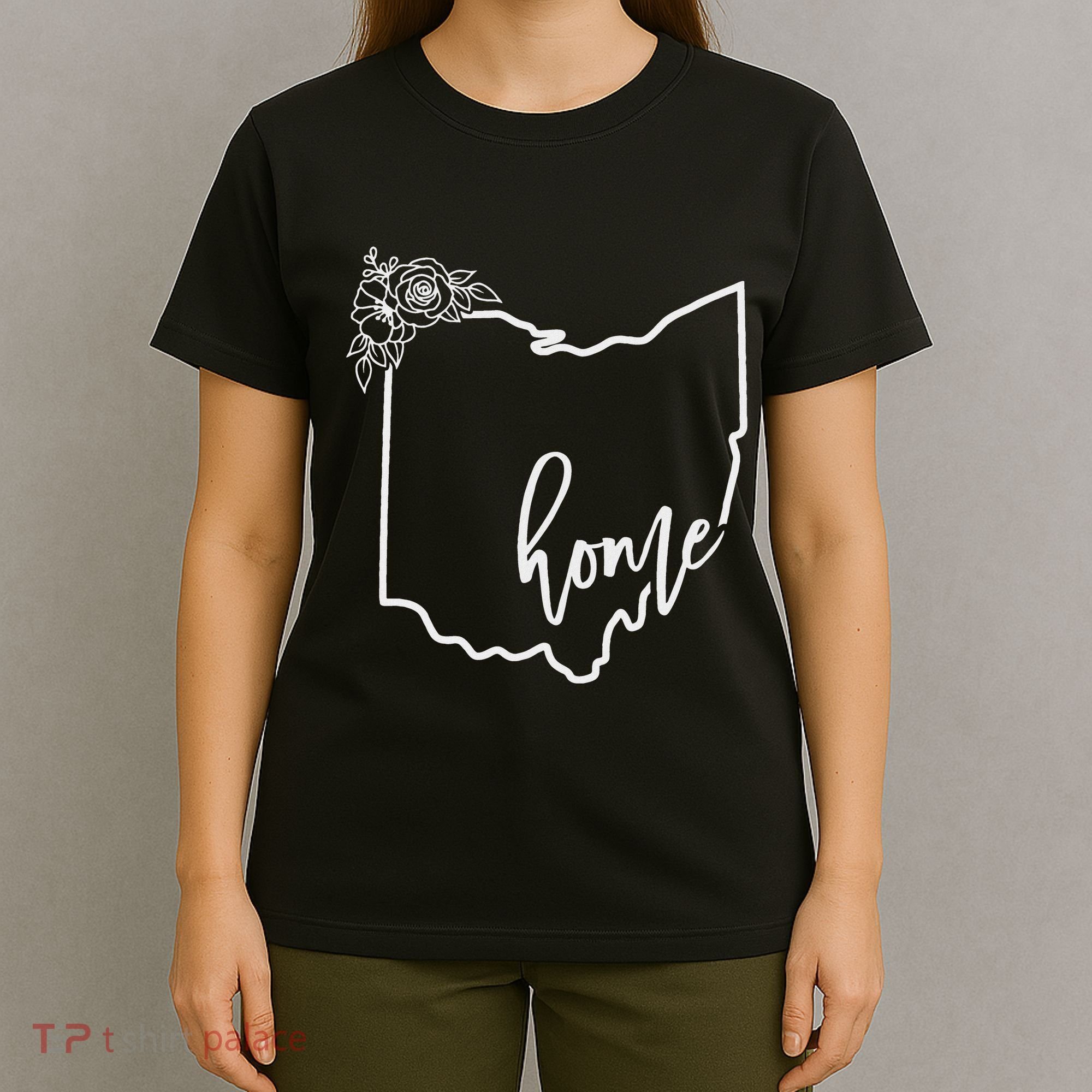 Ohio Home State I Love Ohio O.H.I.O State Map T-Shirt