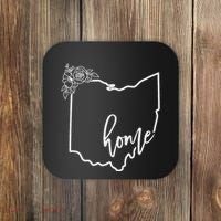 Ohio Home State I Love Ohio O.H.I.O State Map Coaster thumb 0