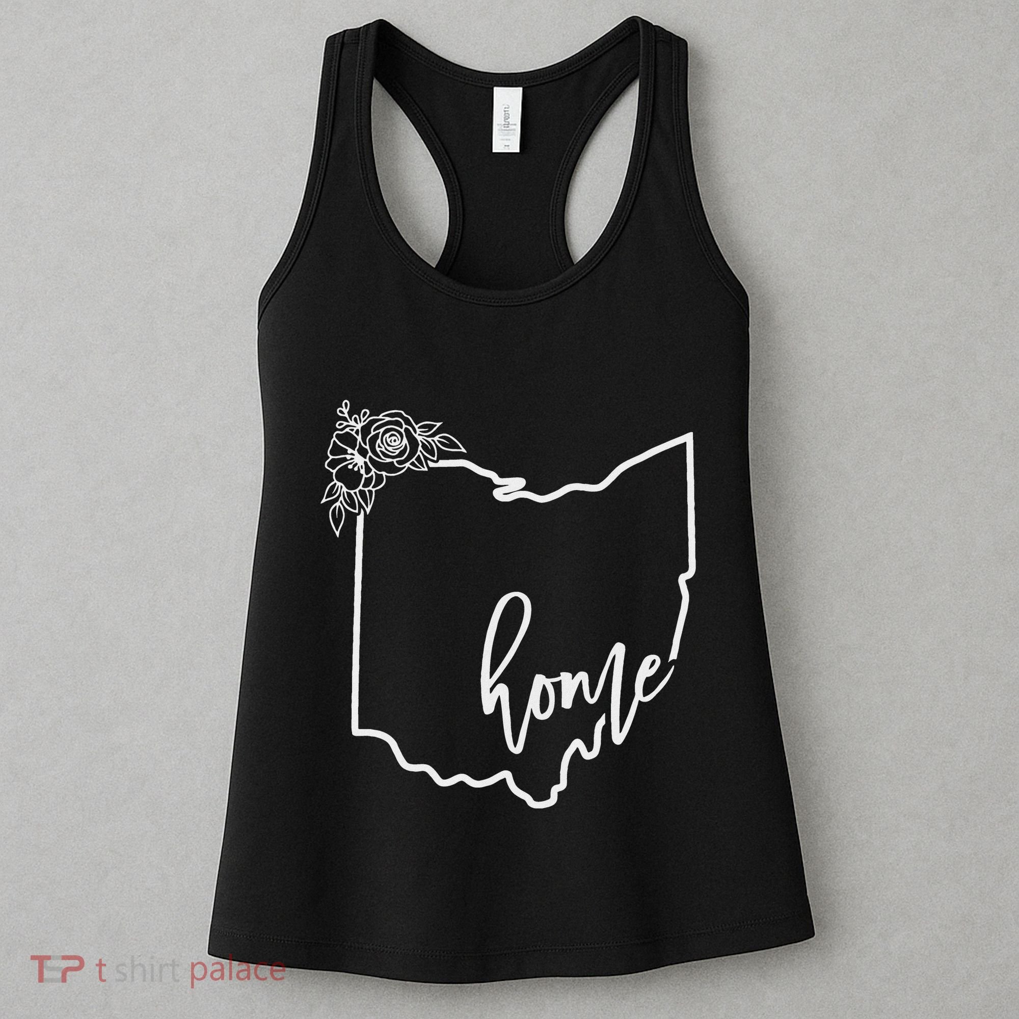 Ohio Home State I Love Ohio O.H.I.O State Map Women's Tank Top