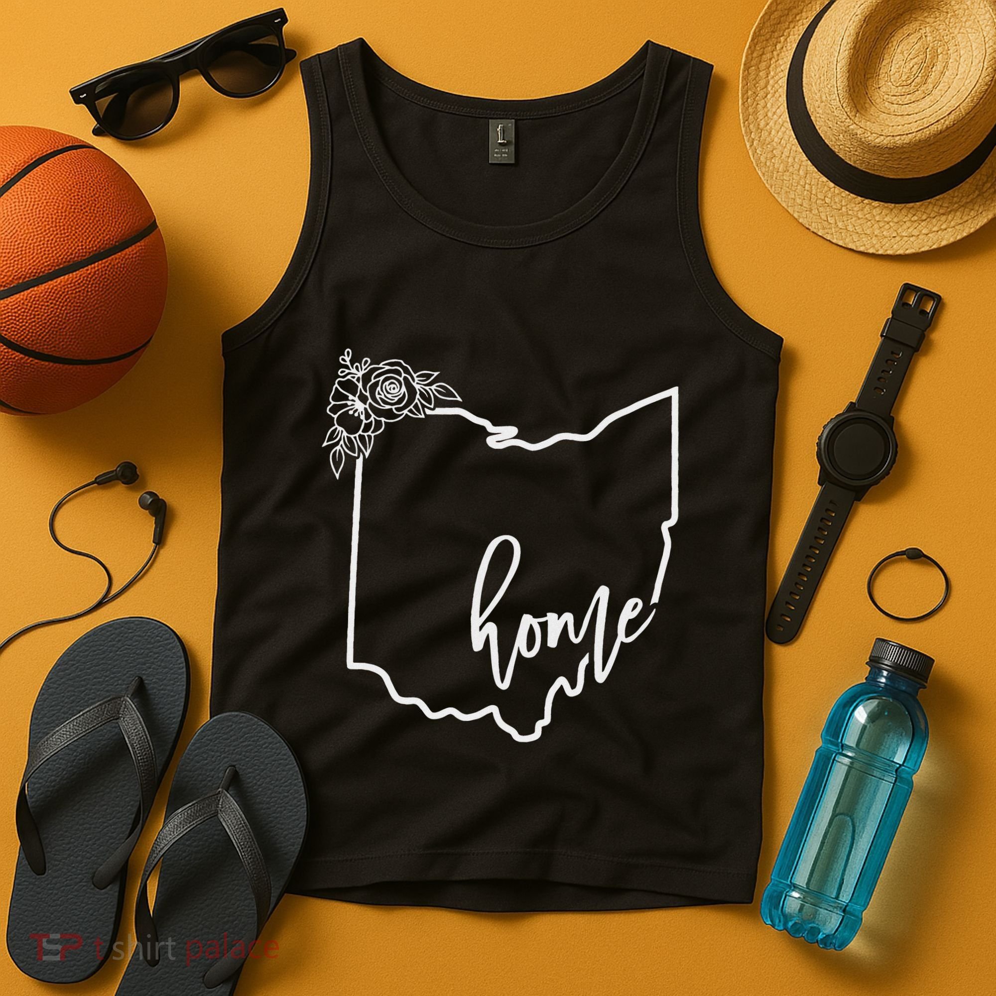 Ohio Home State I Love Ohio O.H.I.O State Map Tank Top