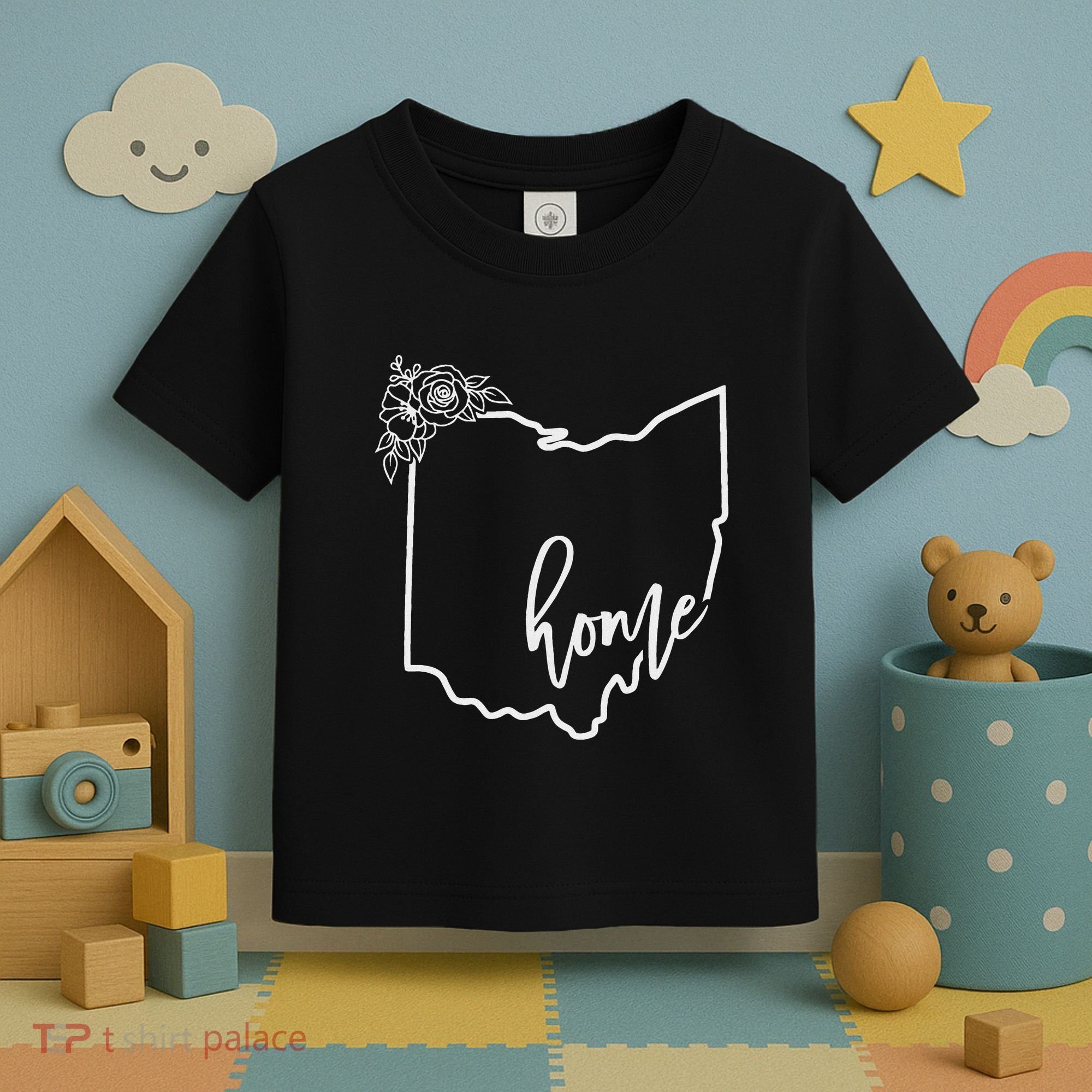 Ohio Home State I Love Ohio O.H.I.O State Map Toddler T-Shirt