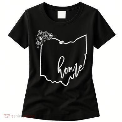 Ohio Home State I Love Ohio O.H.I.O State Map Women's T-Shirt