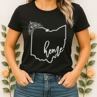 Ohio Home State I Love Ohio O.H.I.O State Map Women's T-Shirt thumb 2