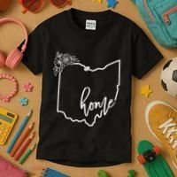 Ohio Home State I Love Ohio O.H.I.O State Map Kids T-Shirt thumb 3