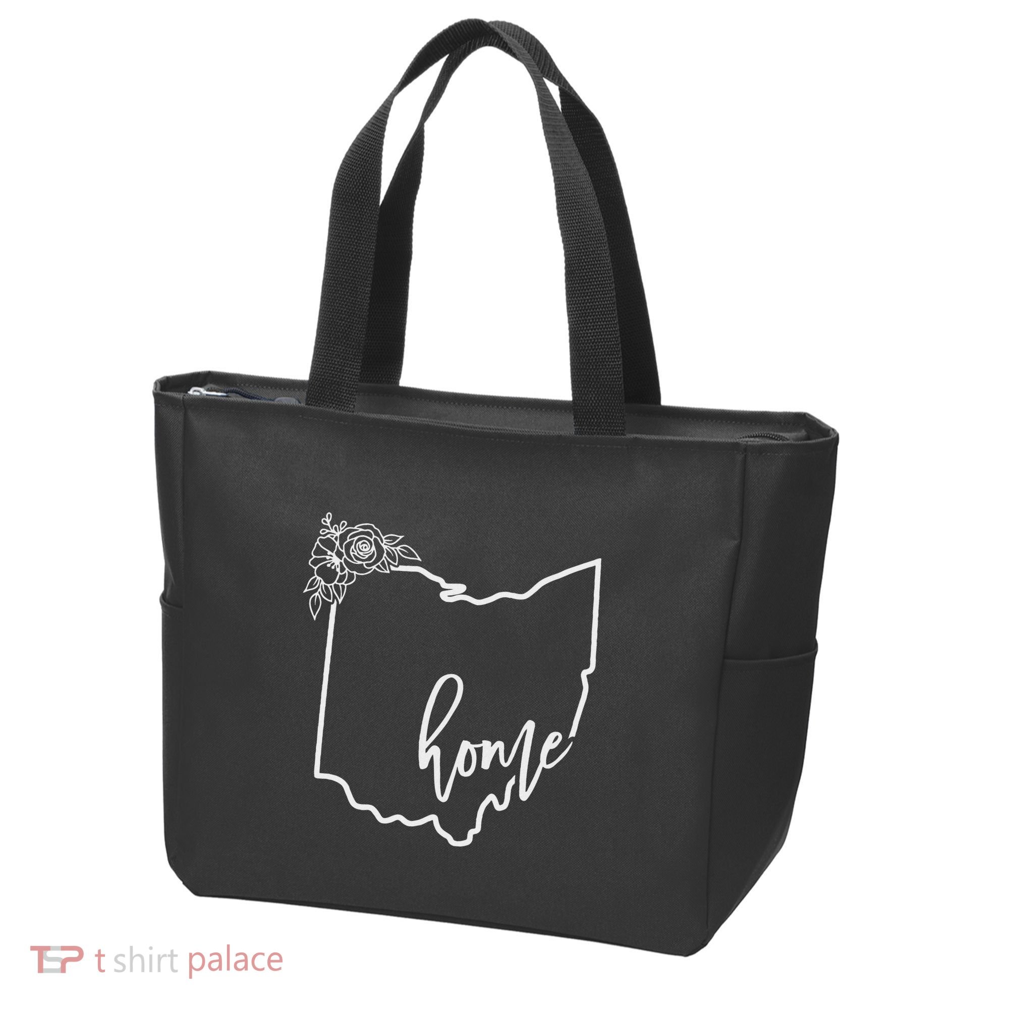 Ohio Home State I Love Ohio O.H.I.O State Map Tote Bag