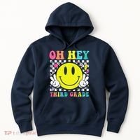 Oh Hey Third Grade Teacher First Day Of School Hoodie thumb 0