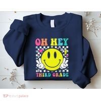 Oh Hey Third Grade Teacher First Day Of School Sweatshirt thumb 2