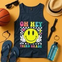 Oh Hey Third Grade Teacher First Day Of School Tank Top thumb 4