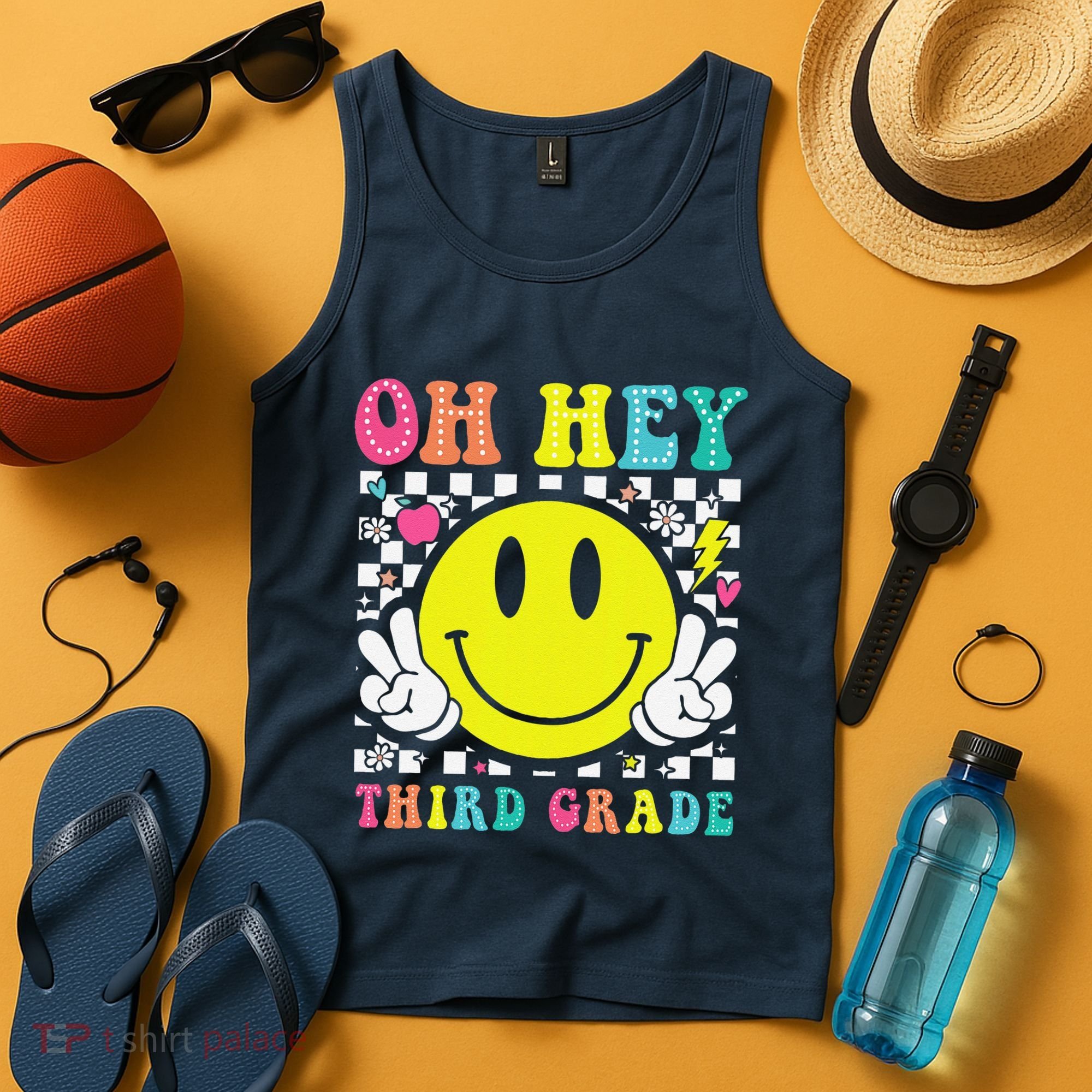 Oh Hey Third Grade Teacher First Day Of School Tank Top