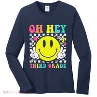 Oh Hey Third Grade Teacher First Day Of School Women's Long Sleeve Shirt thumb 0