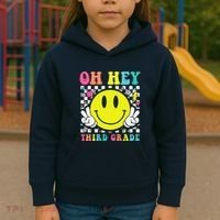 Oh Hey Third Grade Teacher First Day Of School Kids Hoodie thumb 3