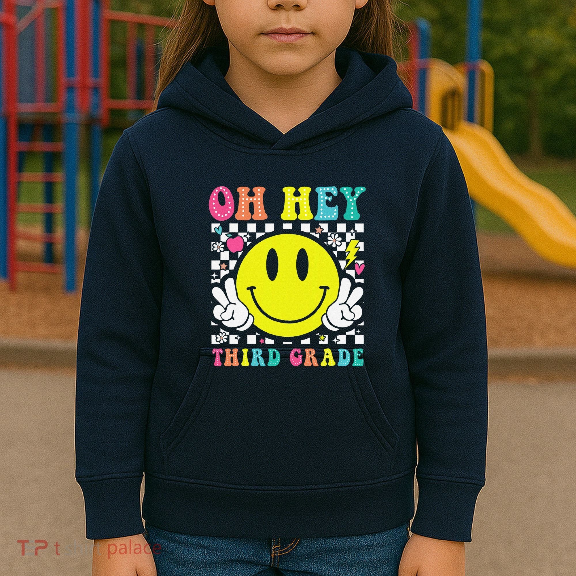 Oh Hey Third Grade Teacher First Day Of School Kids Hoodie