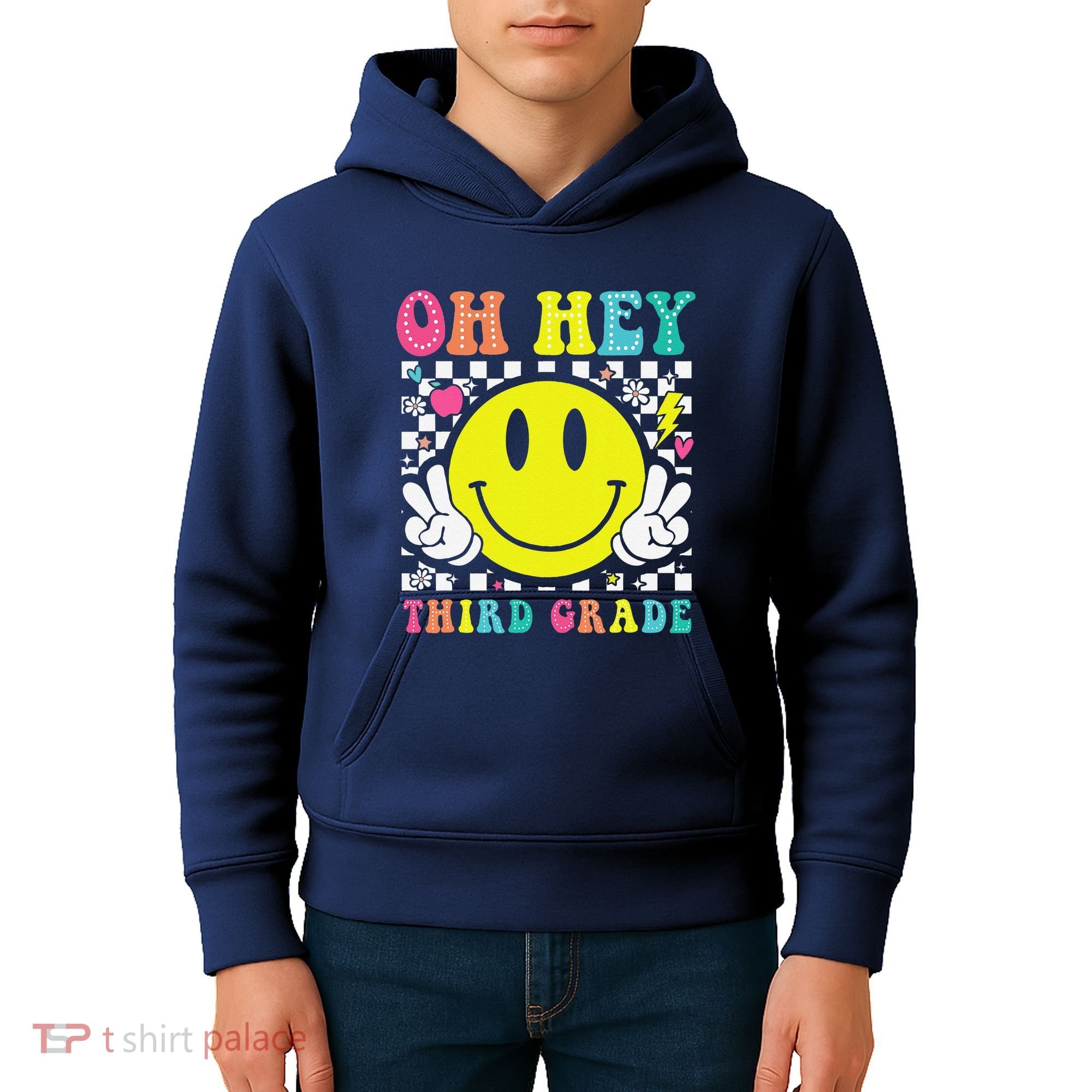 Oh Hey Third Grade Teacher First Day Of School Kids Hoodie