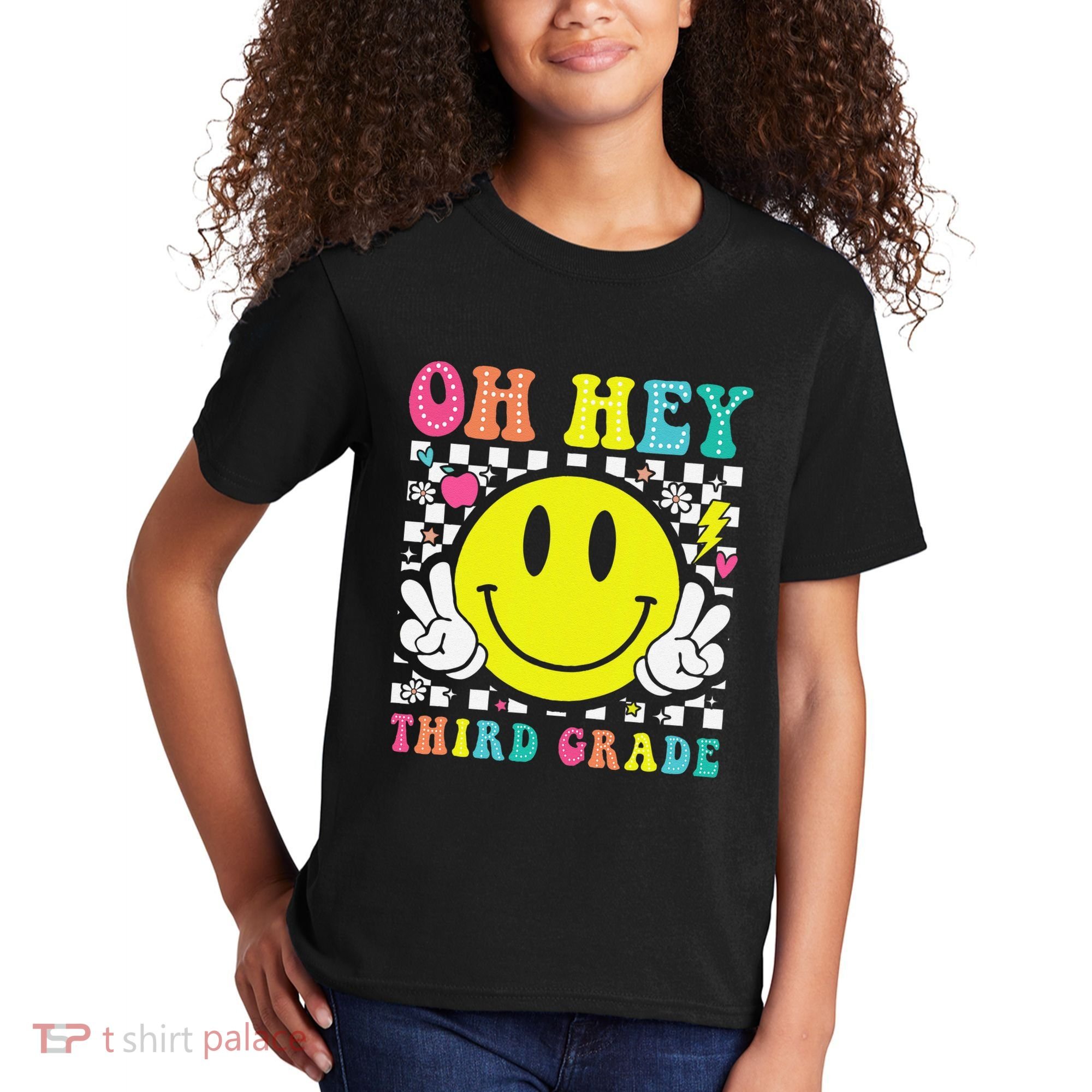 Oh Hey Third Grade Teacher First Day Of School Kids T-Shirt
