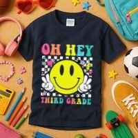 Oh Hey Third Grade Teacher First Day Of School Kids T-Shirt thumb 3