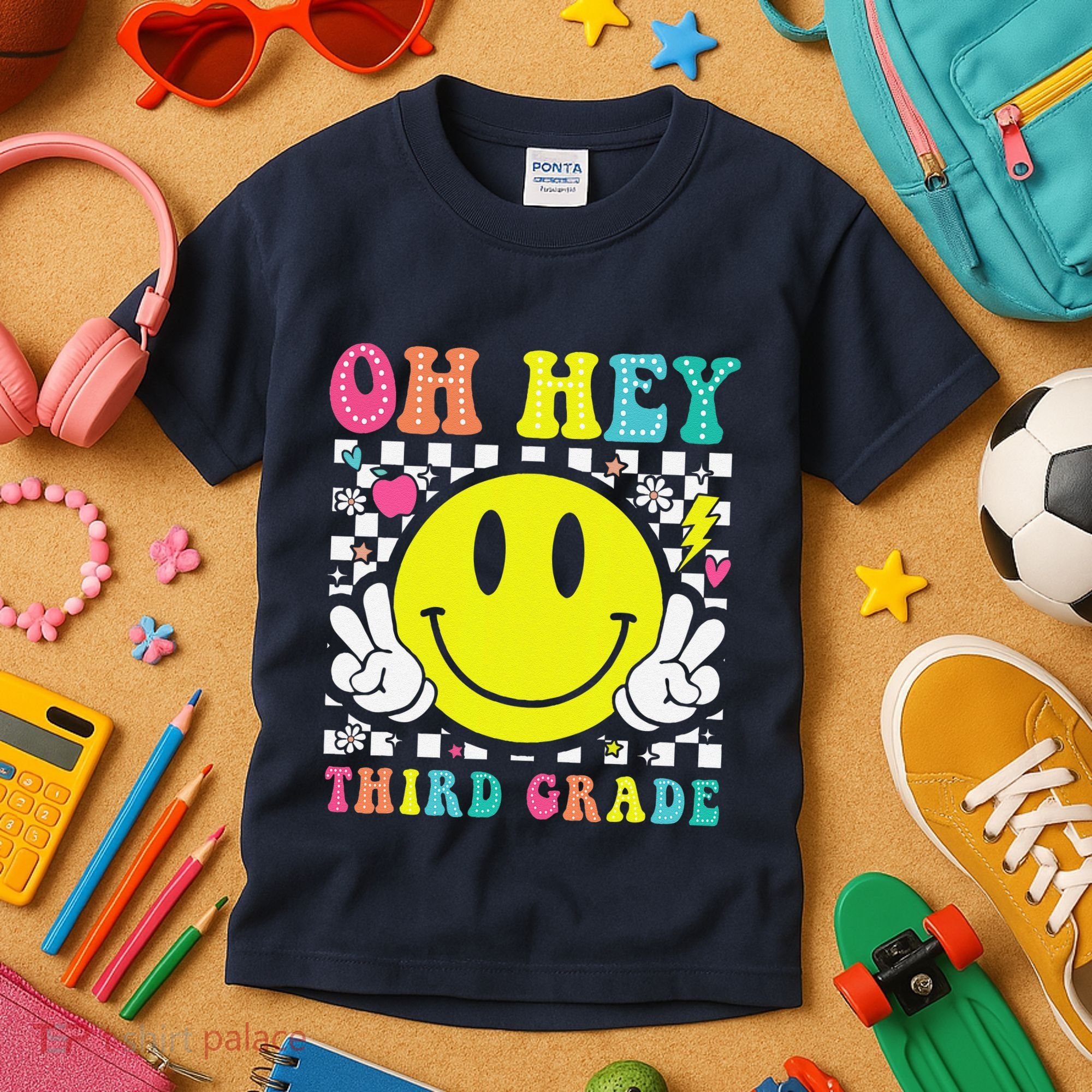 Oh Hey Third Grade Teacher First Day Of School Kids T-Shirt