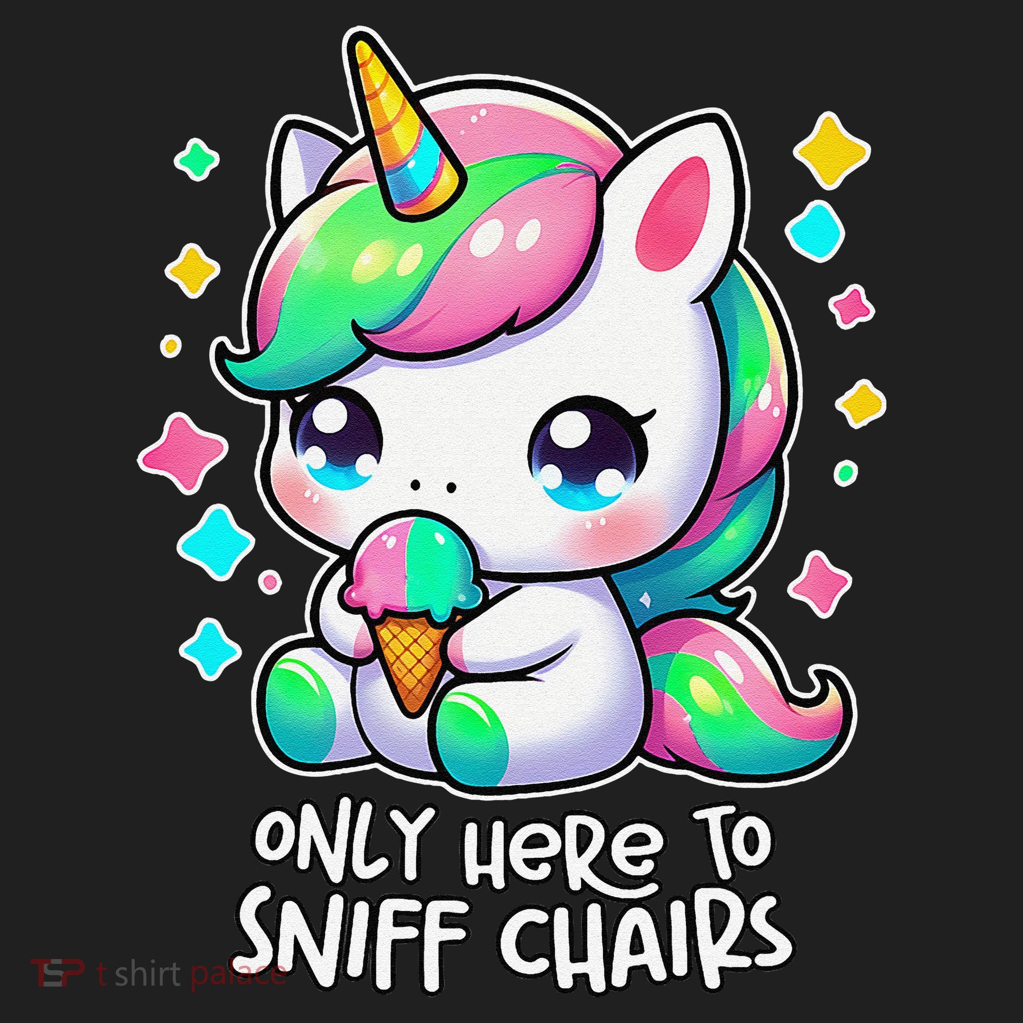Only Here To Sniff Chairs Dank Meme Funny Oddly Specific Women's Sweatshirt