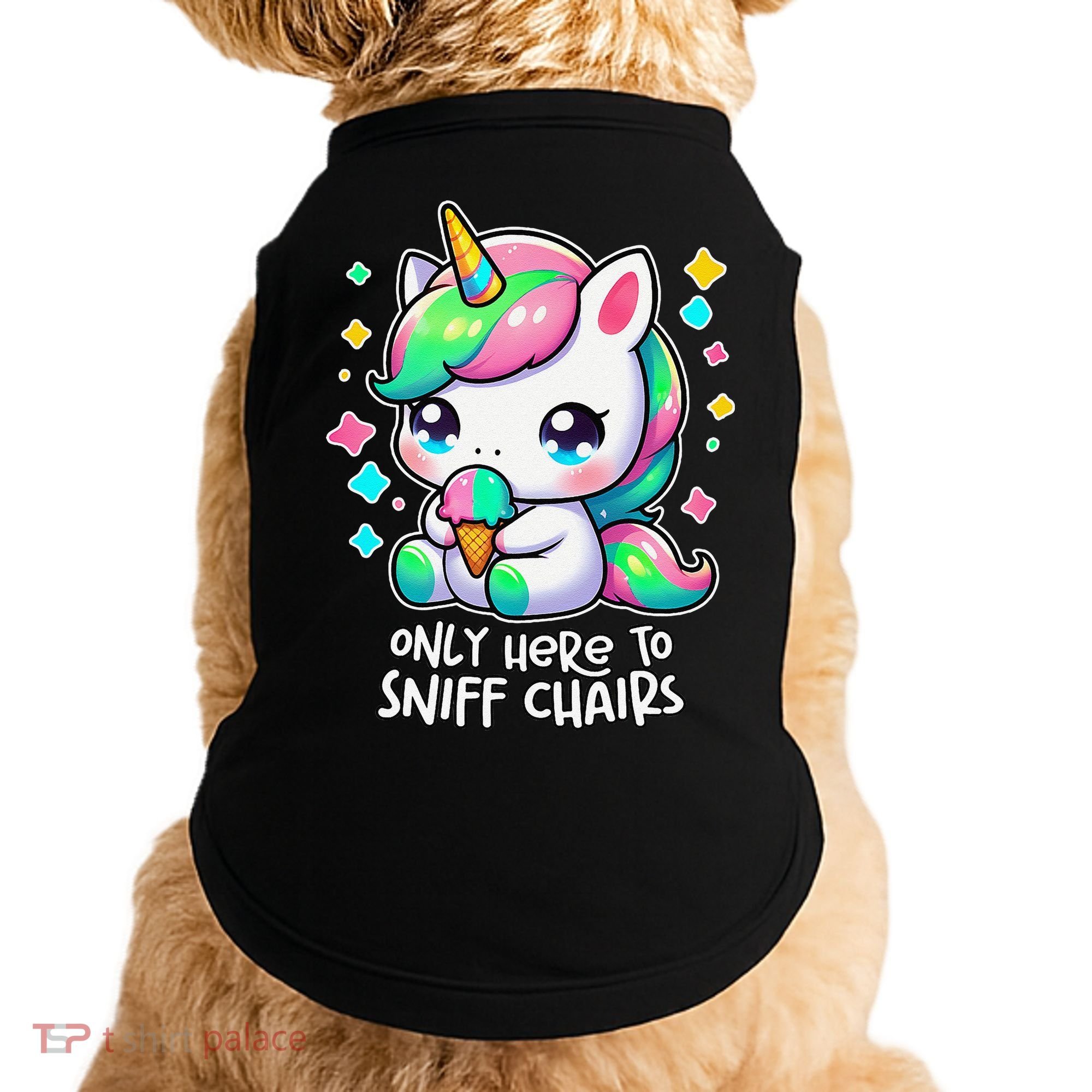 Only Here To Sniff Chairs Dank Meme Funny Oddly Specific Doggie Tank
