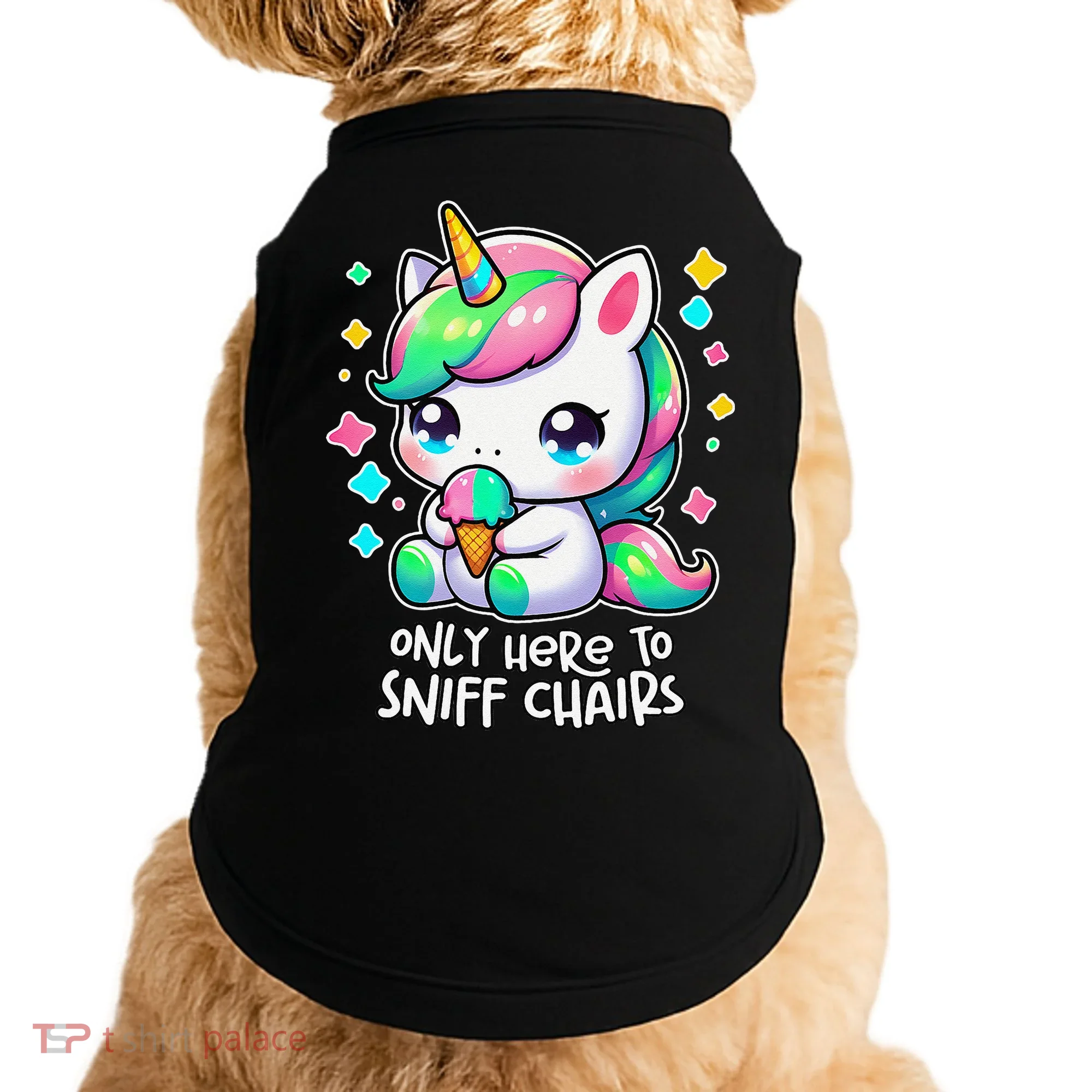 Only Here To Sniff Chairs Dank Meme Funny Oddly Specific Doggie Tank