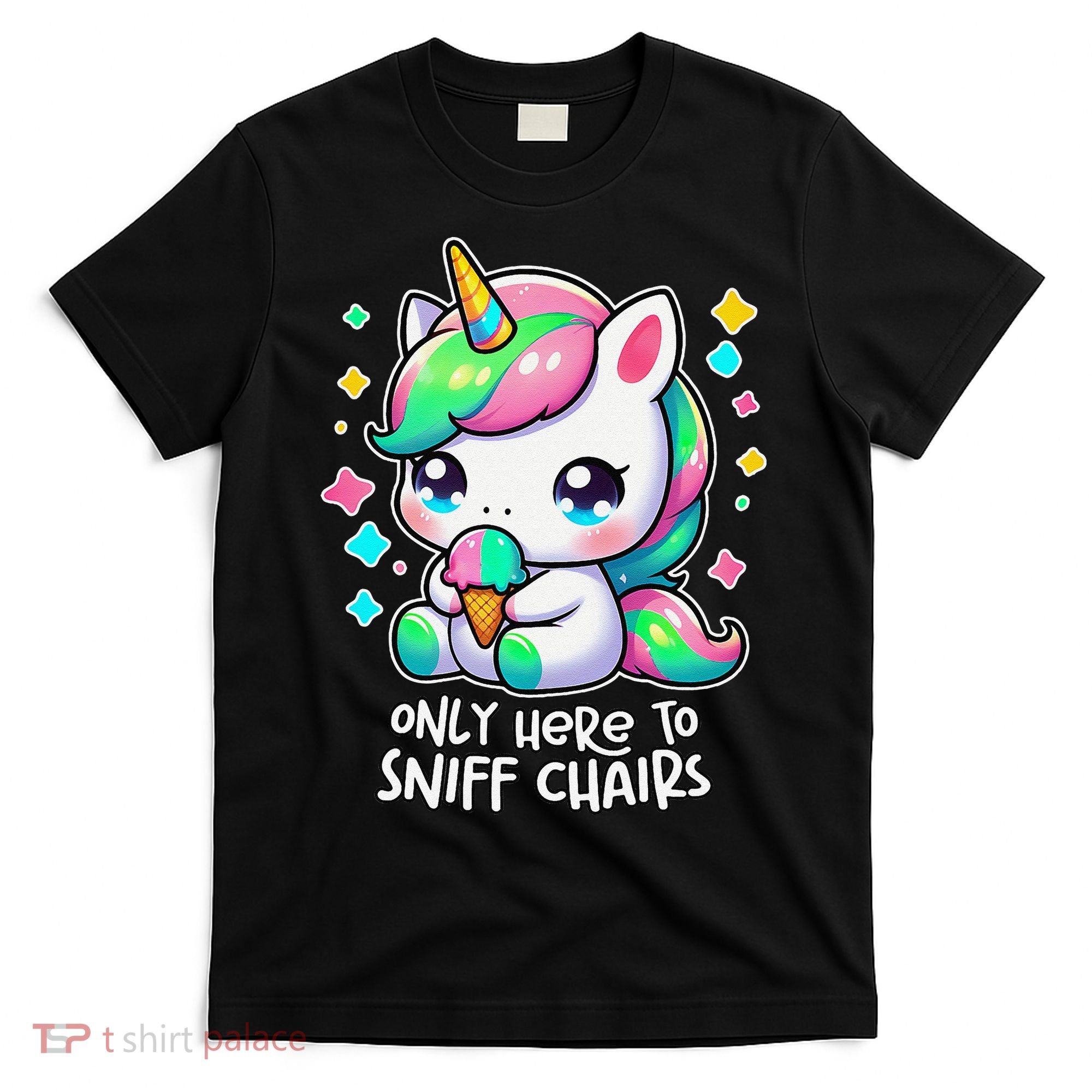 Only Here To Sniff Chairs Dank Meme Funny Oddly Specific T-Shirt