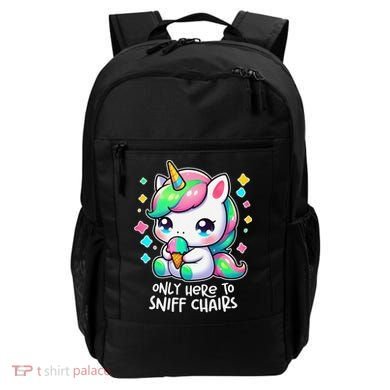 Only Here To Sniff Chairs Dank Meme Funny Oddly Specific Backpack