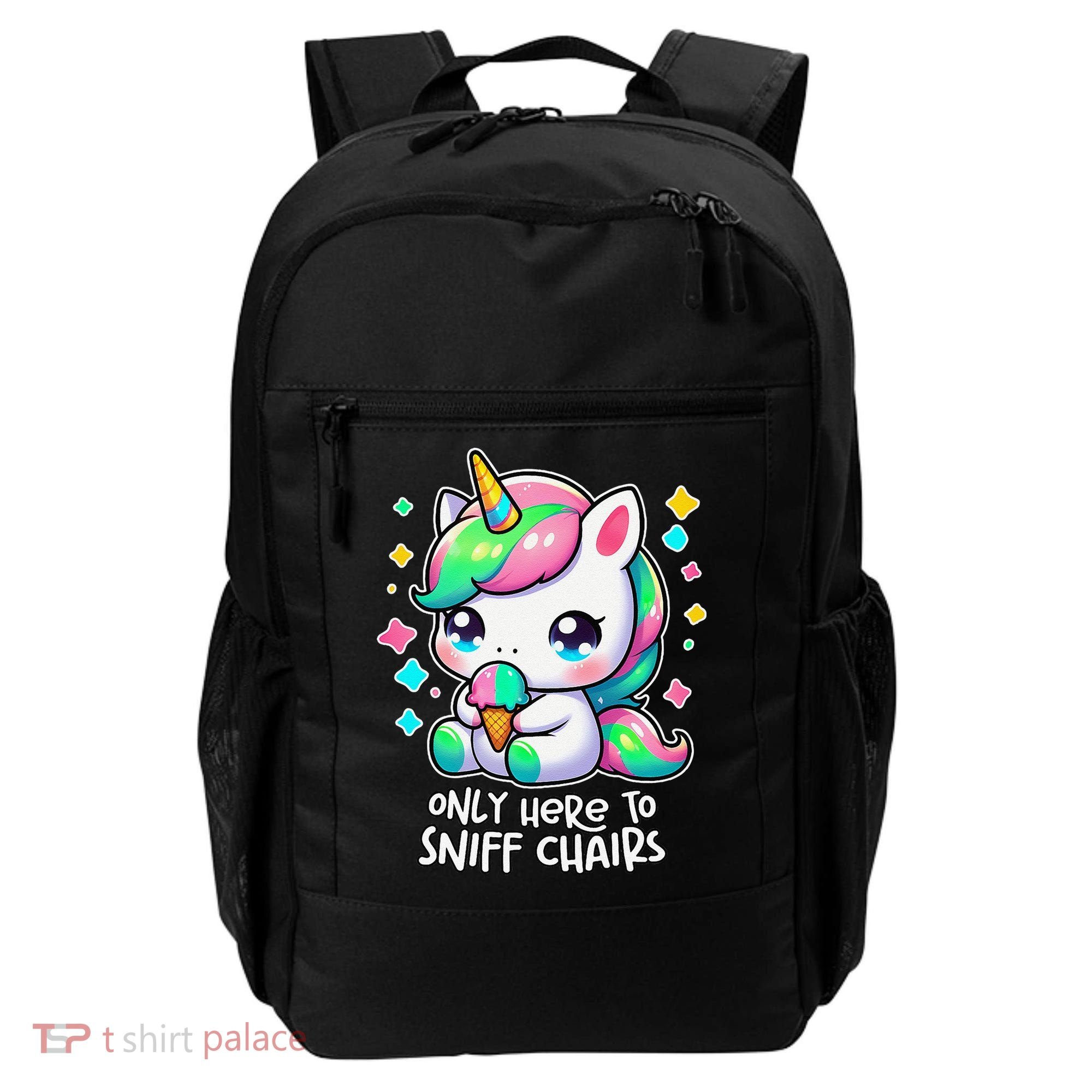 Only Here To Sniff Chairs Dank Meme Funny Oddly Specific Backpack