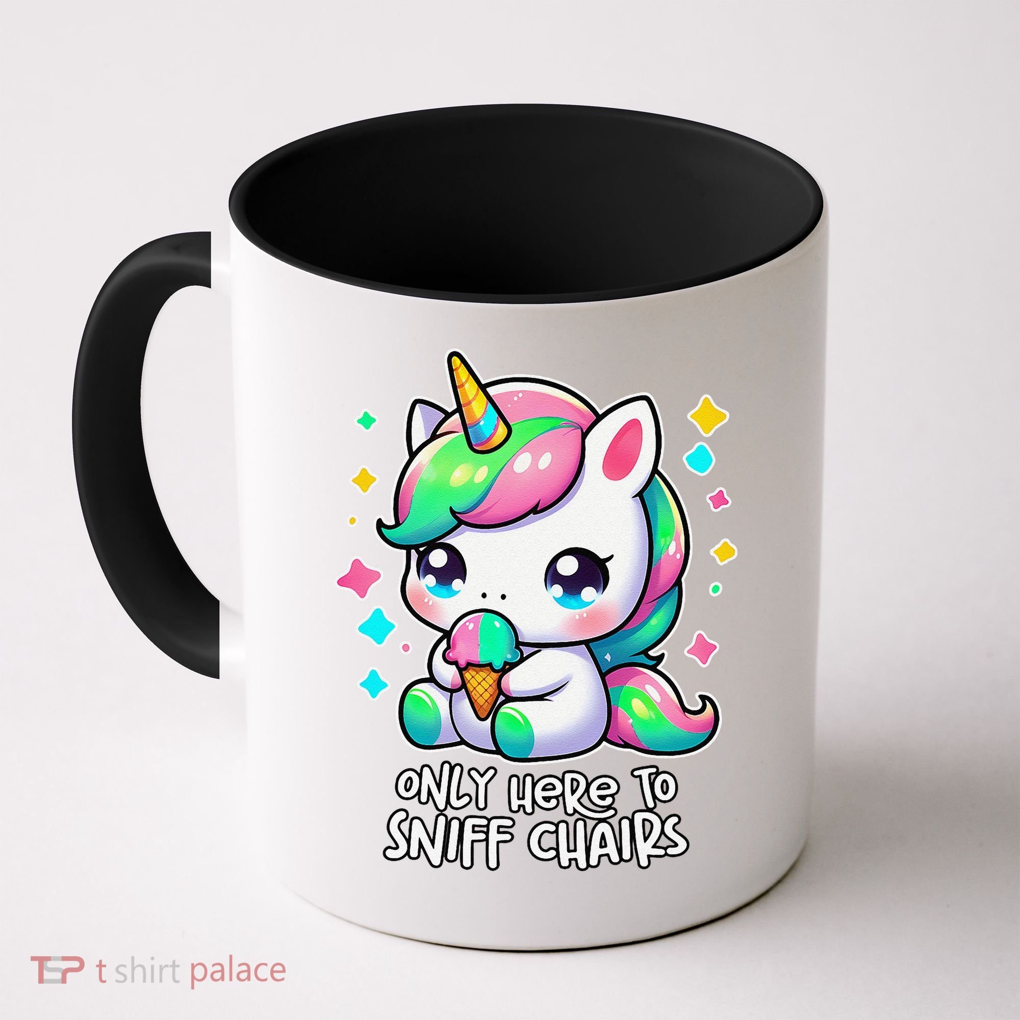 Only Here To Sniff Chairs Dank Meme Funny Oddly Specific Coffee Mug