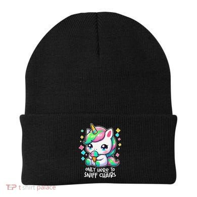 Only Here To Sniff Chairs Dank Meme Funny Oddly Specific Beanie
