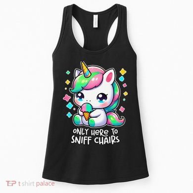 Only Here To Sniff Chairs Dank Meme Funny Oddly Specific Women's Tank Top