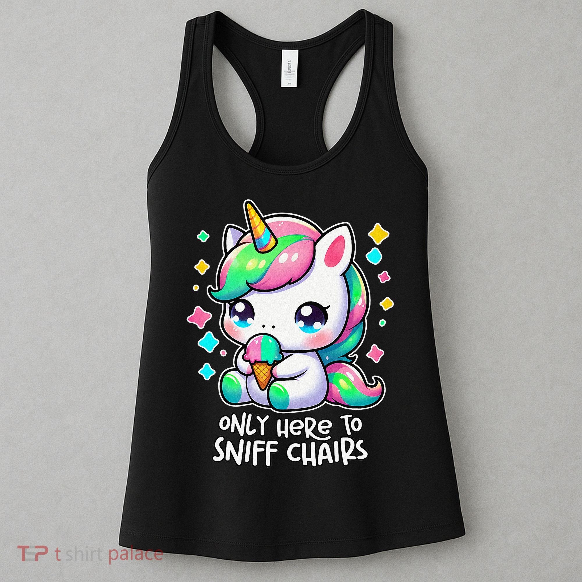 Only Here To Sniff Chairs Dank Meme Funny Oddly Specific Women's Tank Top