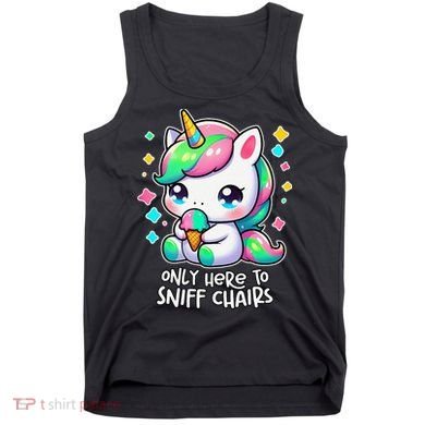 Only Here To Sniff Chairs Dank Meme Funny Oddly Specific Tank Top
