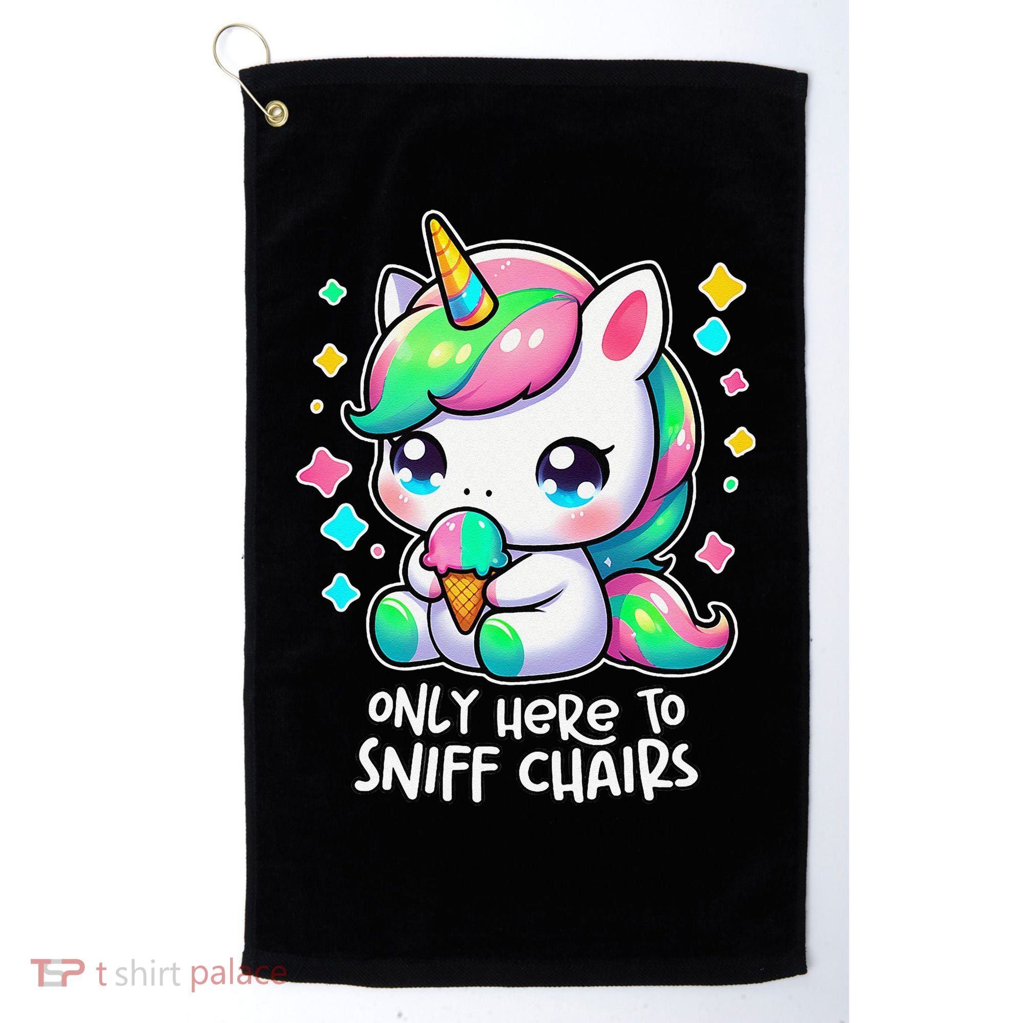 Only Here To Sniff Chairs Dank Meme Funny Oddly Specific Golf Towel