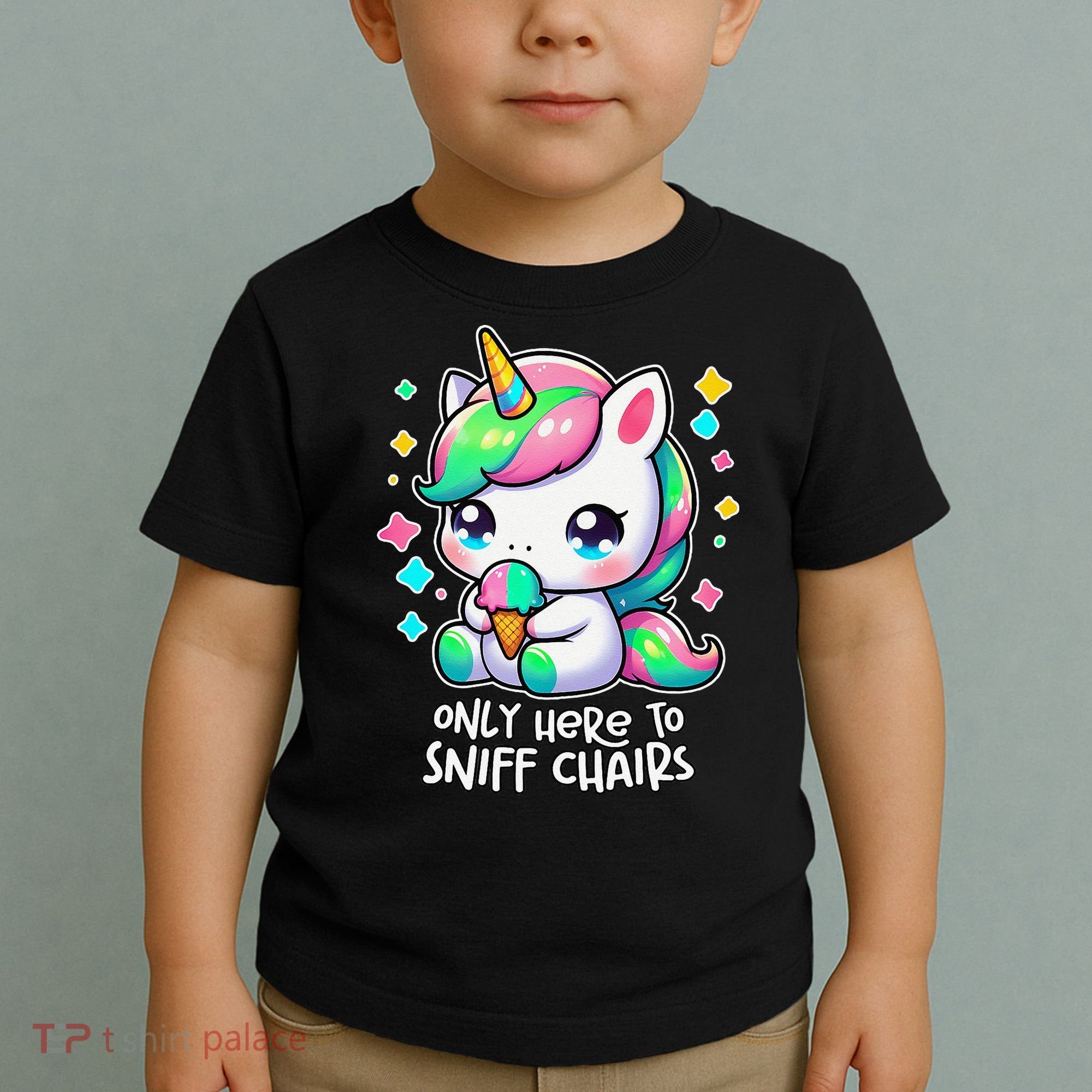 Only Here To Sniff Chairs Dank Meme Funny Oddly Specific Toddler T-Shirt