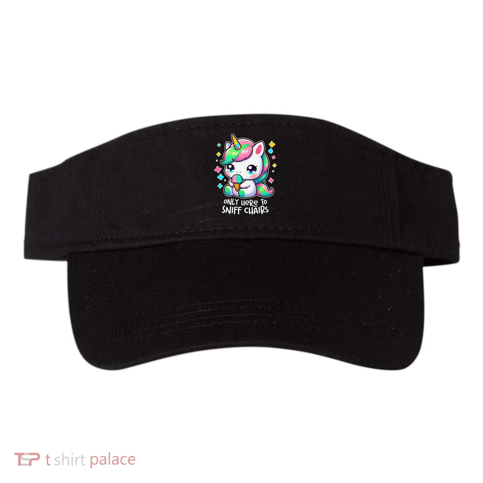 Only Here To Sniff Chairs Dank Meme Funny Oddly Specific Visor