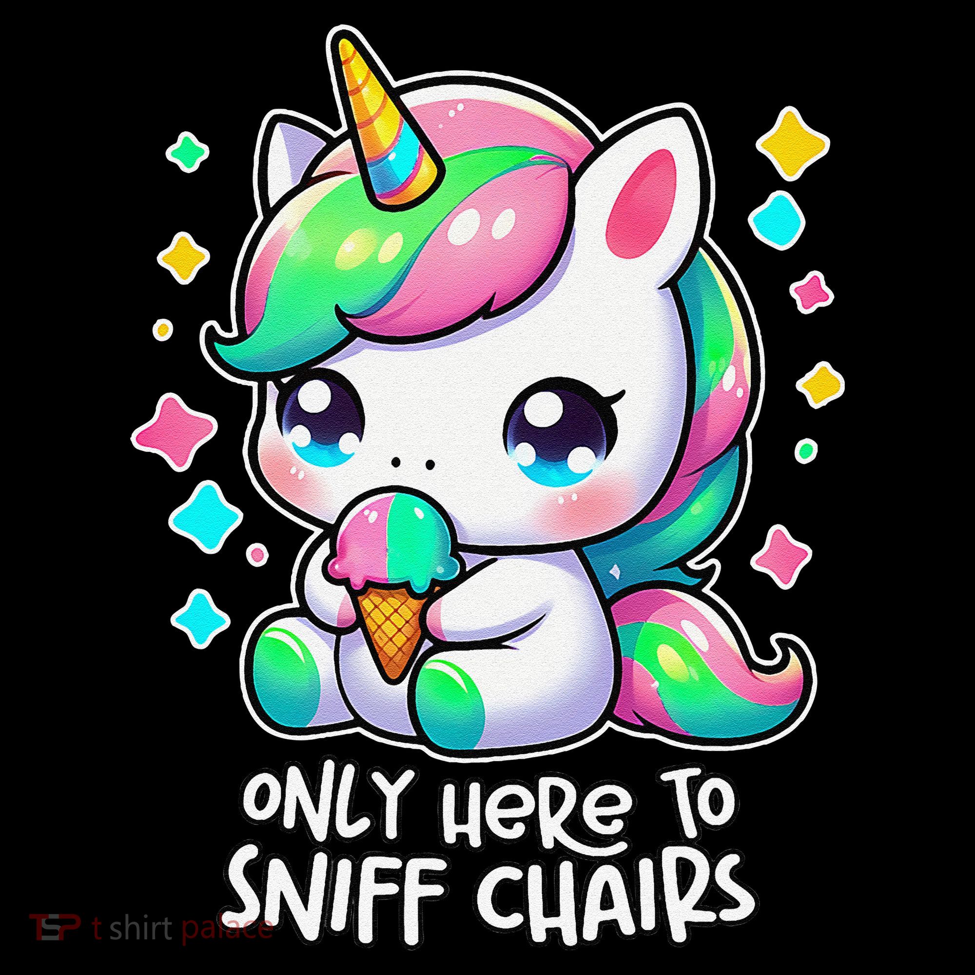 Only Here To Sniff Chairs Dank Meme Funny Oddly Specific Kids Sweatshirt