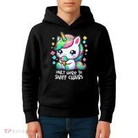 Only Here To Sniff Chairs Dank Meme Funny Oddly Specific Kids Hoodie thumb 4
