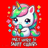 Only Here To Sniff Chairs Dank Meme Funny Oddly Specific Santa Hat thumb 1