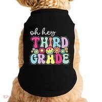 Oh Hey Third Grade Boy Girl Teacher Back To School 3rd Grade Doggie Tank thumb 0
