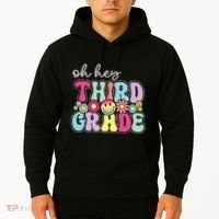 Oh Hey Third Grade Boy Girl Teacher Back To School 3rd Grade Hoodie thumb 2
