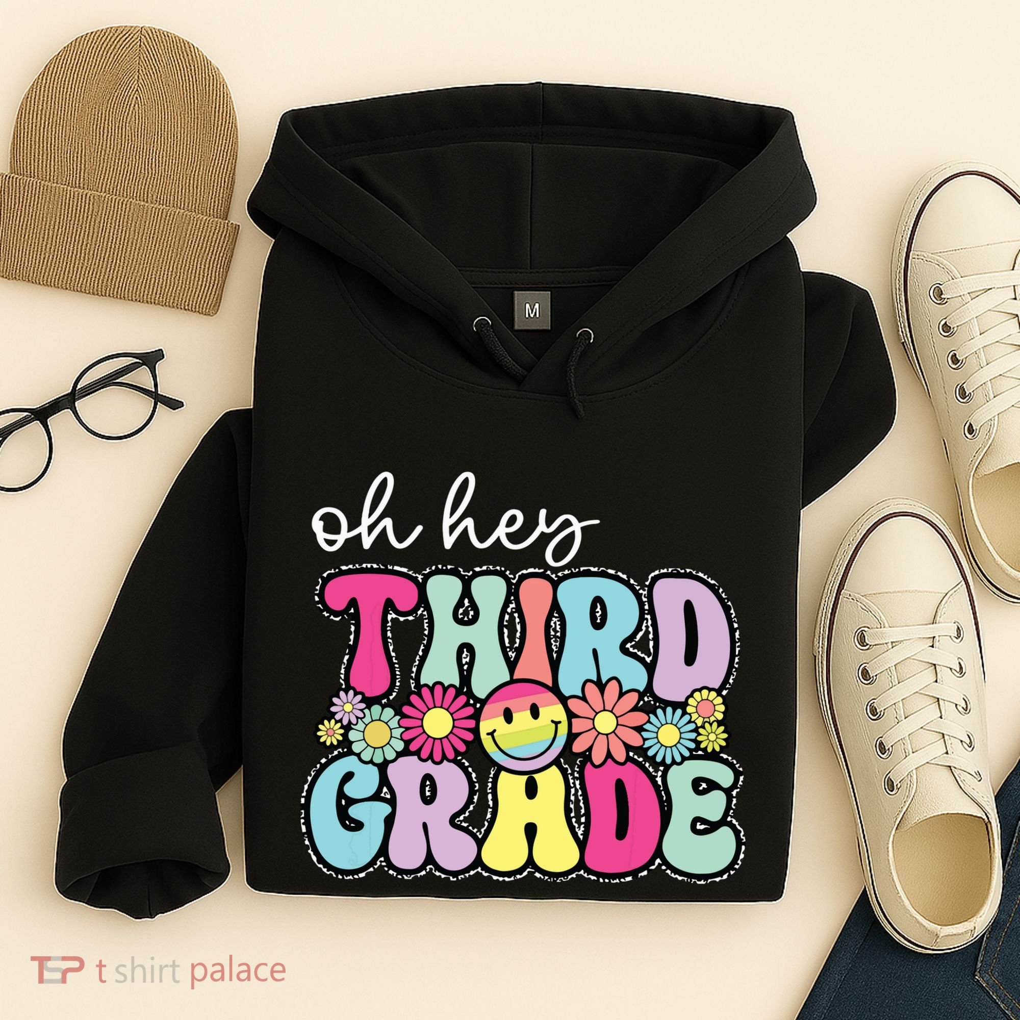 Oh Hey Third Grade Boy Girl Teacher Back To School 3rd Grade Hoodie