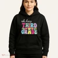 Oh Hey Third Grade Boy Girl Teacher Back To School 3rd Grade Hoodie thumb 5