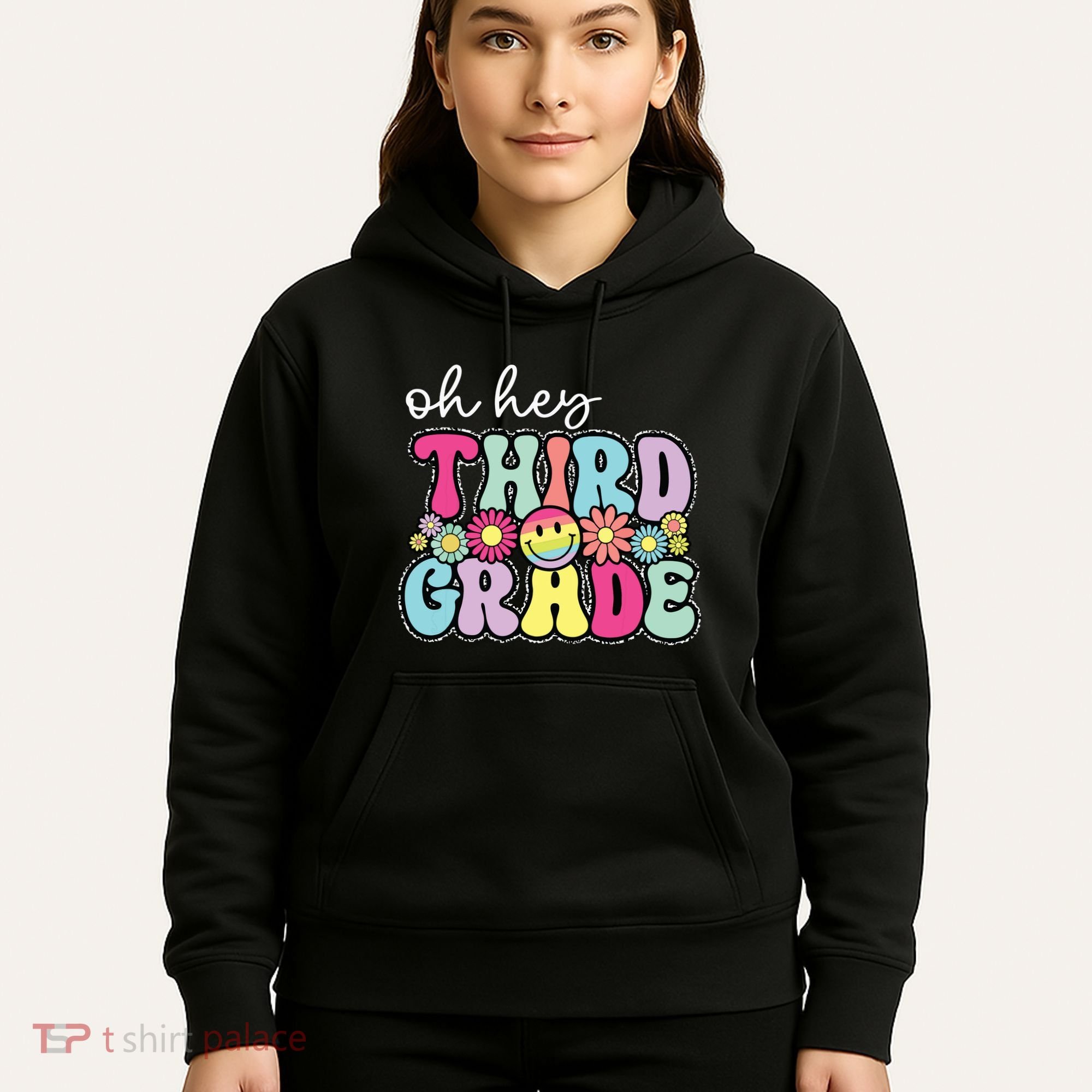 Oh Hey Third Grade Boy Girl Teacher Back To School 3rd Grade Hoodie