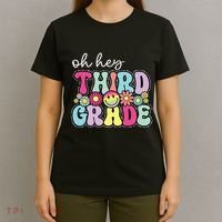 Oh Hey Third Grade Boy Girl Teacher Back To School 3rd Grade T-Shirt thumb 4