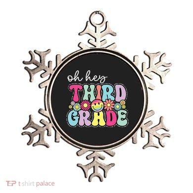 Oh Hey Third Grade Boy Girl Teacher Back To School 3rd Grade Ornament