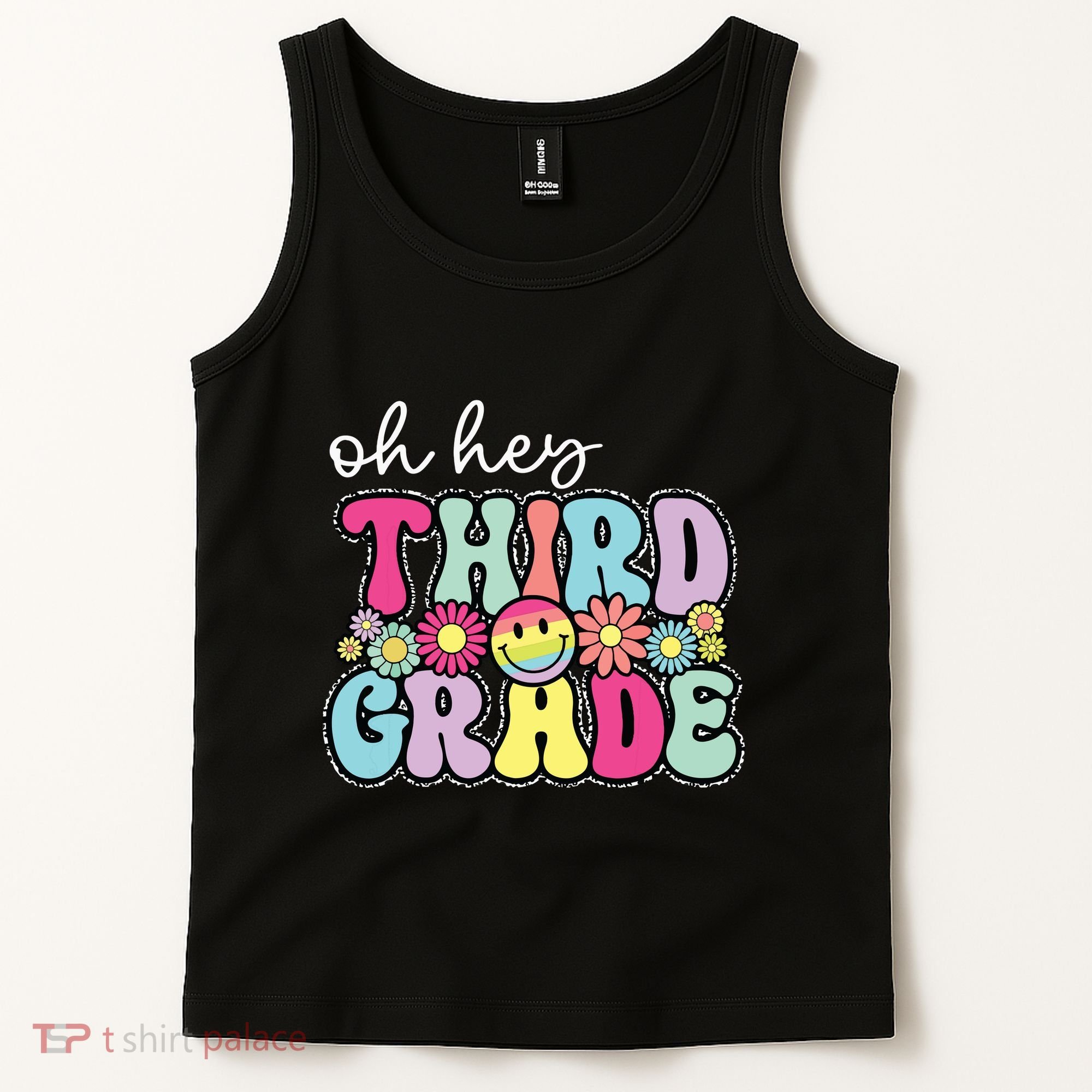 Oh Hey Third Grade Boy Girl Teacher Back To School 3rd Grade Tank Top