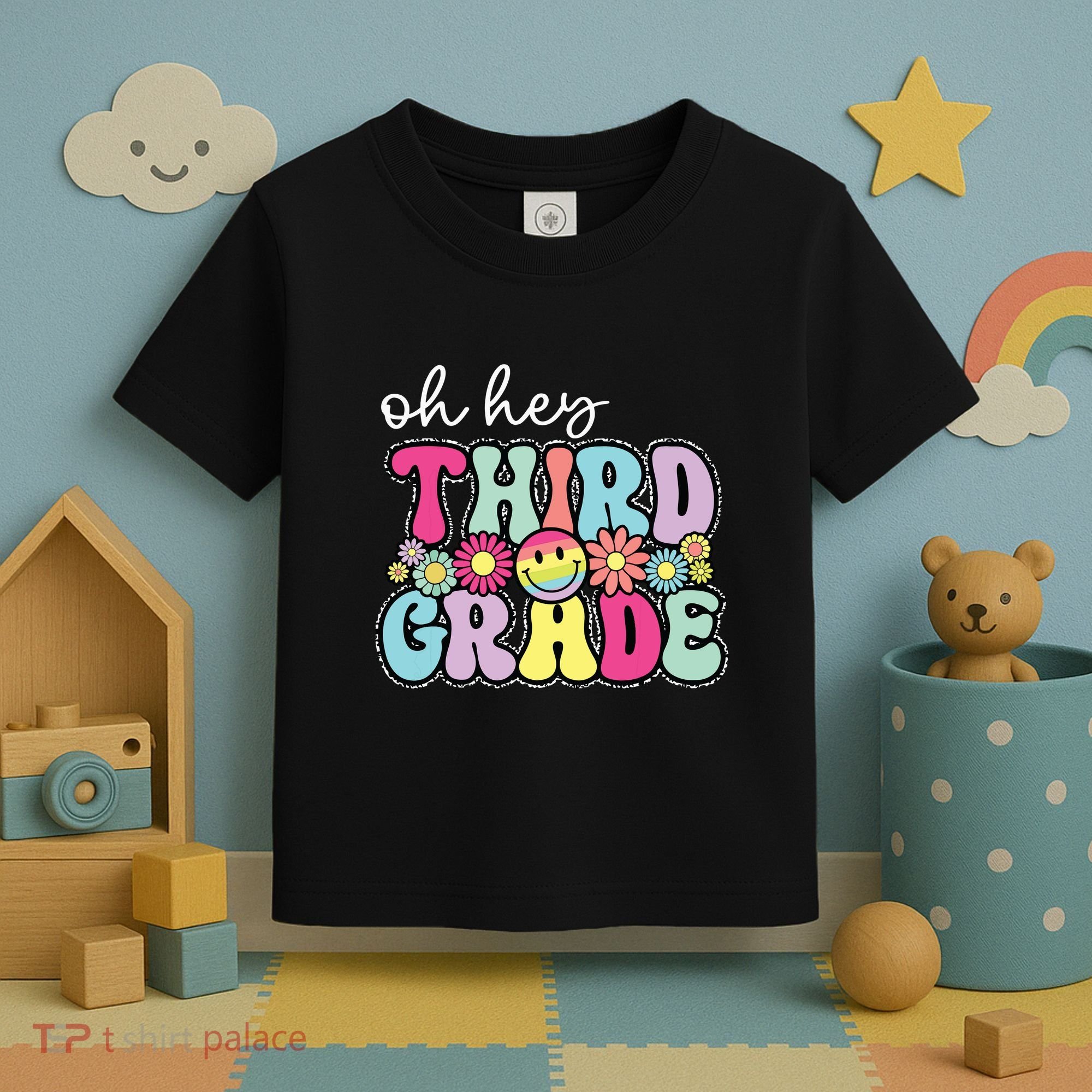 Oh Hey Third Grade Boy Girl Teacher Back To School 3rd Grade Toddler T-Shirt