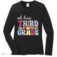 Oh Hey Third Grade Boy Girl Teacher Back To School 3rd Grade Women's Long Sleeve Shirt thumb 0