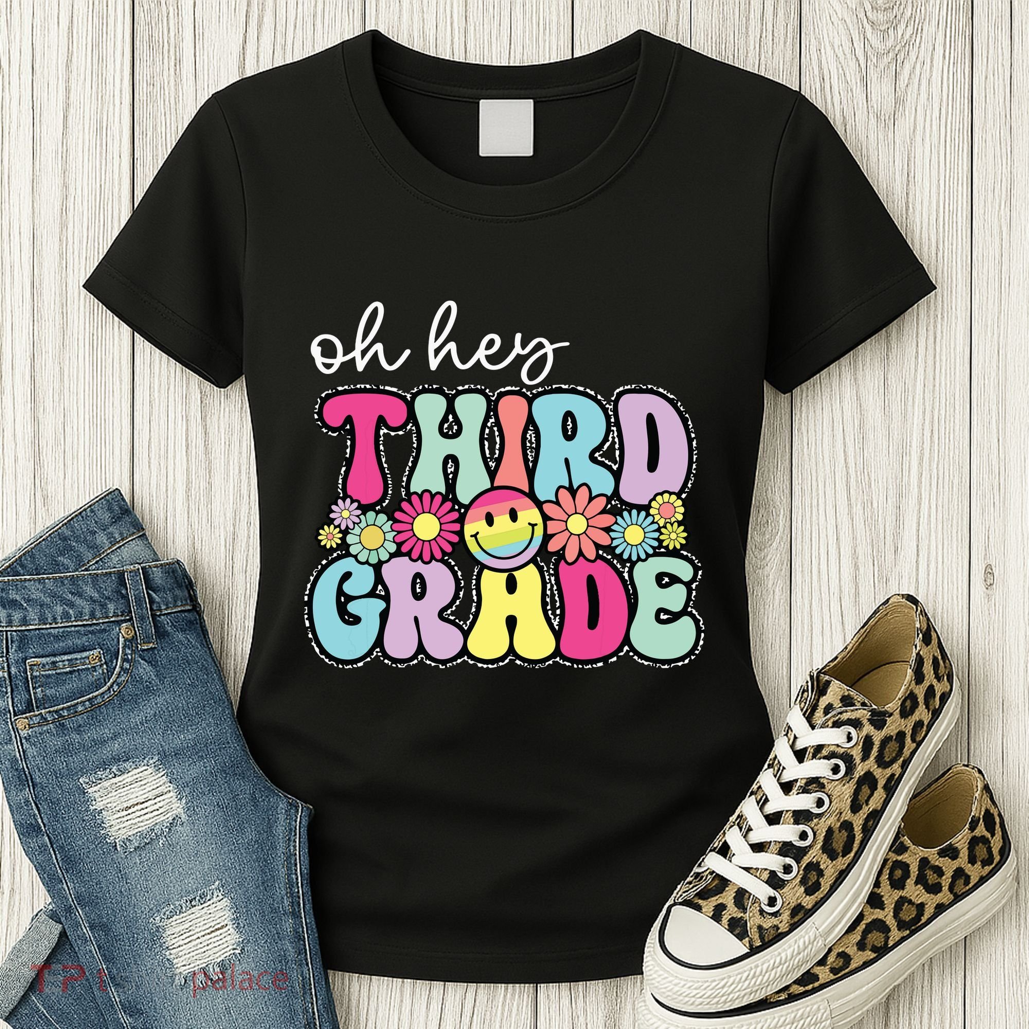 Oh Hey Third Grade Boy Girl Teacher Back To School 3rd Grade Women's T-Shirt